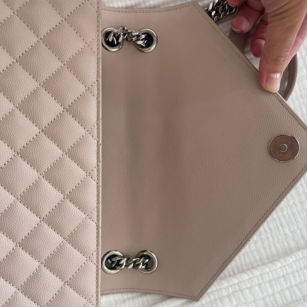Saint Laurent YSL pink blush leather handbag, medium - Picture 6 of 8
